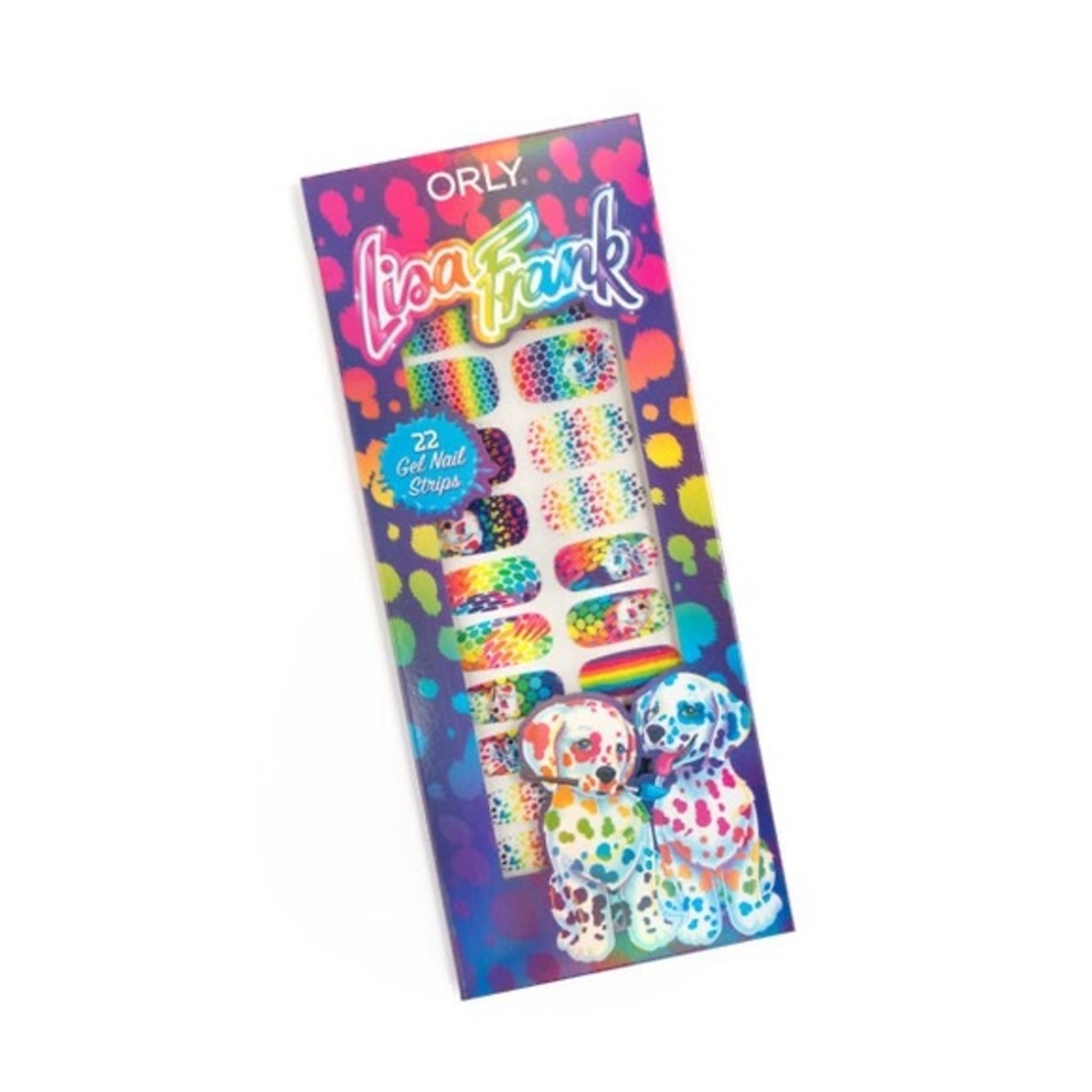 Lisa Frank nwt dog Rainbow Nail Strips